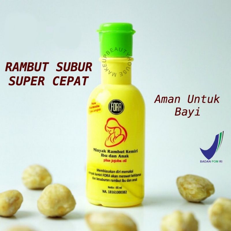 FORA Minyak Kemiri + Jojoba Oil 65mL (minyak rambut ibu dan anak)