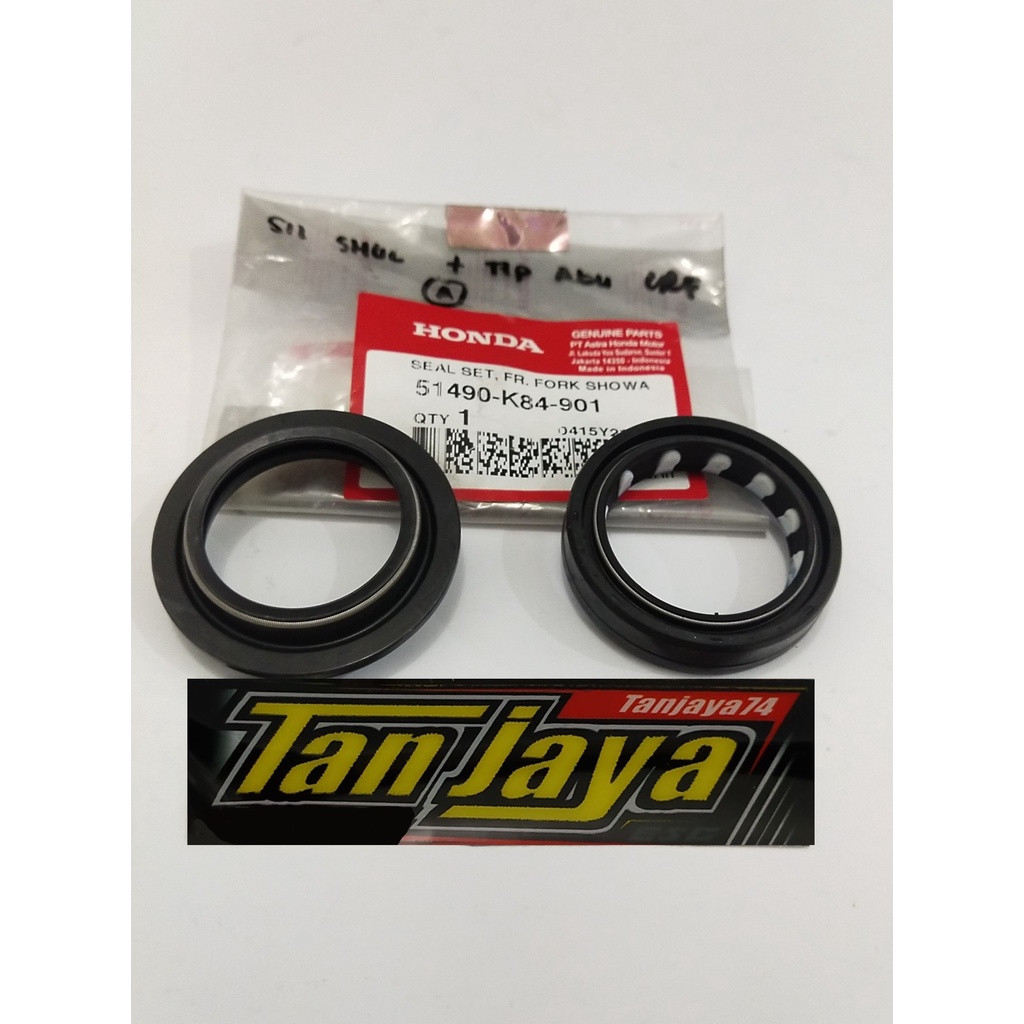 Oil oli Seal + Seal abu shok Depan Upside down Crf 150 L Original Honda