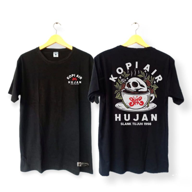 KAOS PENDEK SLANK KOPI AIR HUJAN | TSHIRT SLANK ORIGINAL MADE IN POTLOT SLANKERS SLANKY