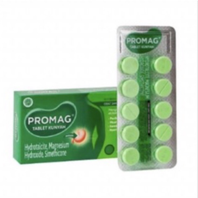 Jual Promag Tablet 1 Blister Isi 10 Tablet Obat Sakit Maag Dan Kembung ...