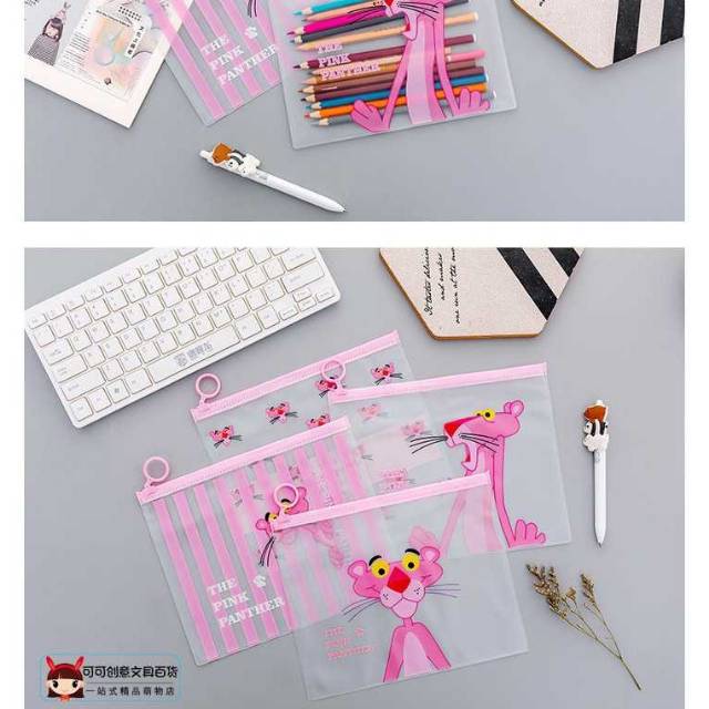 Medan Termurah Unicorn pink pouch Cosmetic pouch bag transparan import