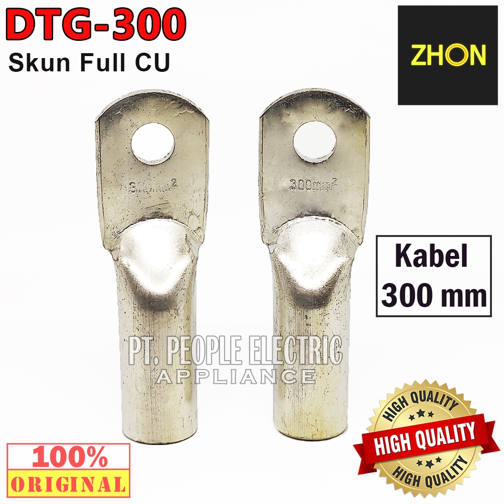 DTG-300mm SKUN CU FULL TEMBAGA CROME PUTIH