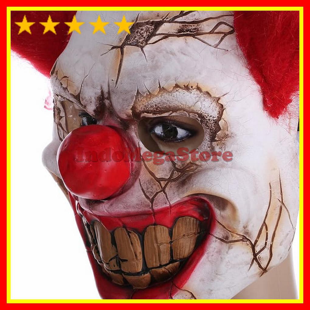 MURAH BANGET Topeng Badut Comic 8 Topeng Happy Clown TERLARIS