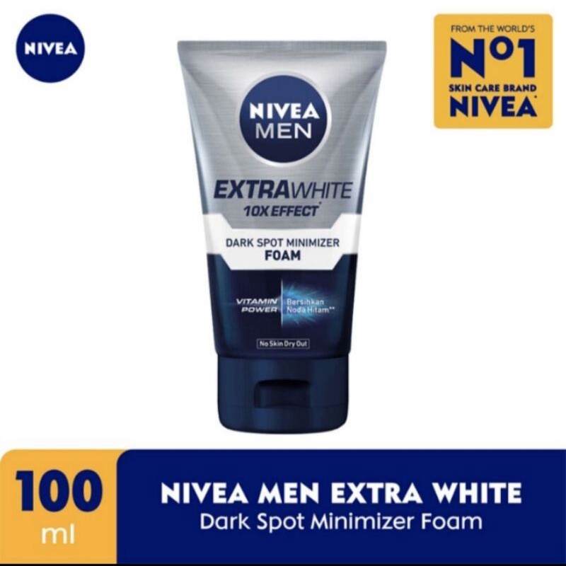 NIVEA MEN  Extra Whitening Dark Spot Minimizer Facial Foam 100ml