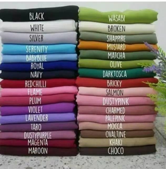Hijab segi empat paris premium polos by : catlyn carla-2