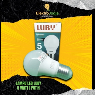 Lampu LED LUBY Classic Cahaya Putih 5W / Lampu Bohlam LED 5 Watt Luby