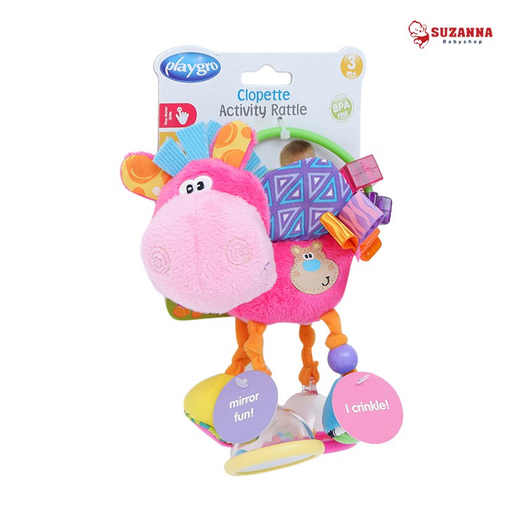 playgro clopette activity rattle