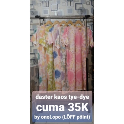 onoLopo Daster Kaos | Daster Tye Dye | Kain Katun Combed