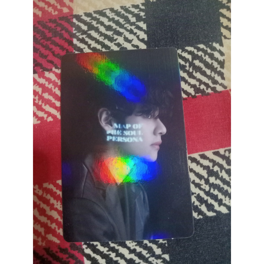 Photocard (PC) BTS Taehyung concept photobook MOTS ONE, PC Suga memberkit 2020