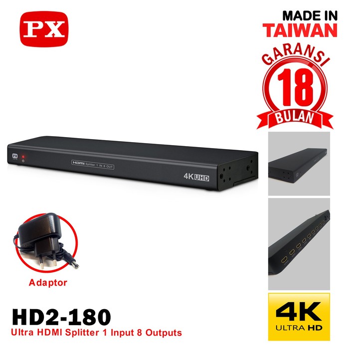 PX HDMI Splitter HDMI PX HD2-180 1 Input 8 Output