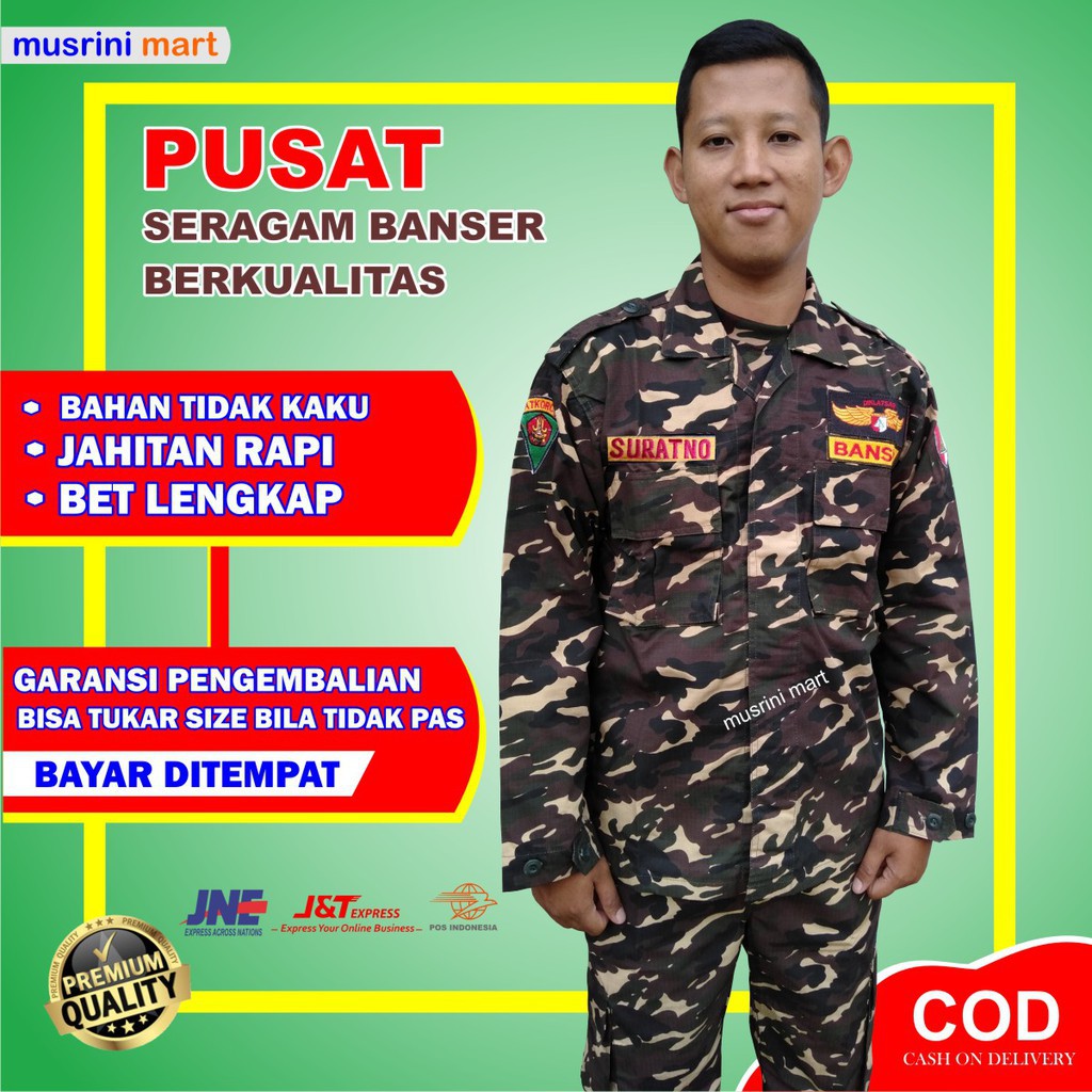 SKD BAJU BANSER SERAGAM BANSER NASIONAL BAJU PDL BANSER ATRIBUT BANSER ANSOR NASIONAL TAHAN LUNTUR