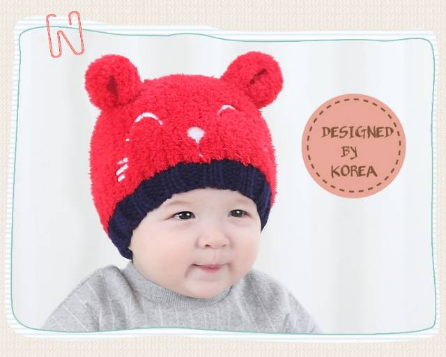 TP9-RAJUT BEAR Topi 3D Anak Wol