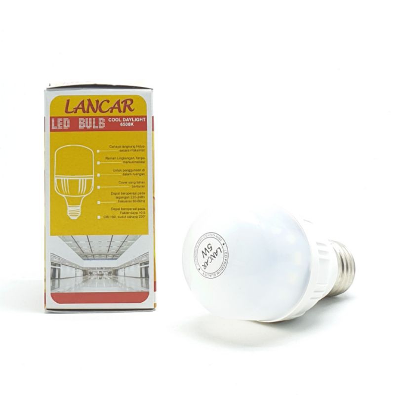 Lancar 5w Lampu Led Tabung Kapsul Ekonomis 5 Watt Cahaya Putih