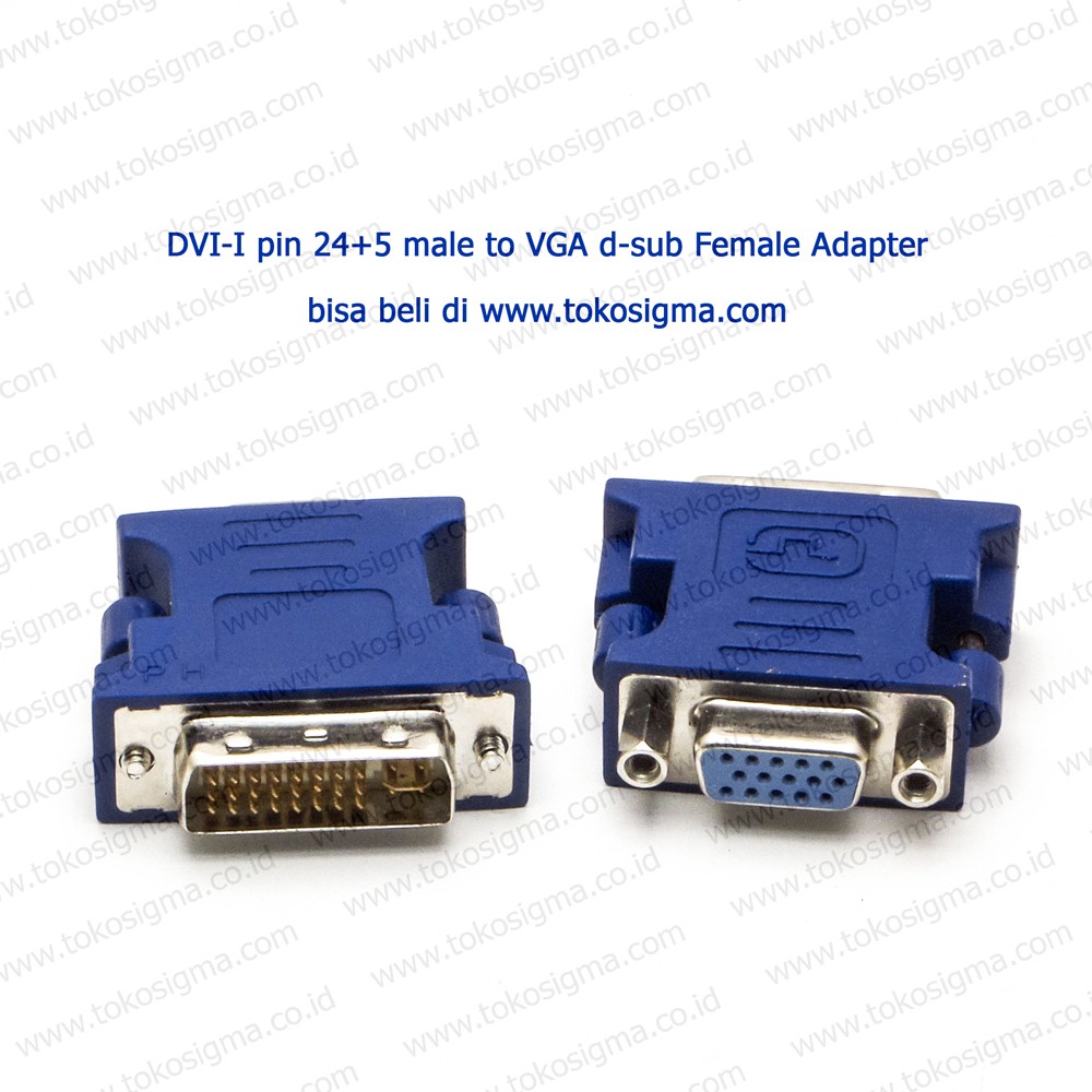 DUAL LINK DVI-I PIN 24+5 male to VGA female ADAPTER PASIF