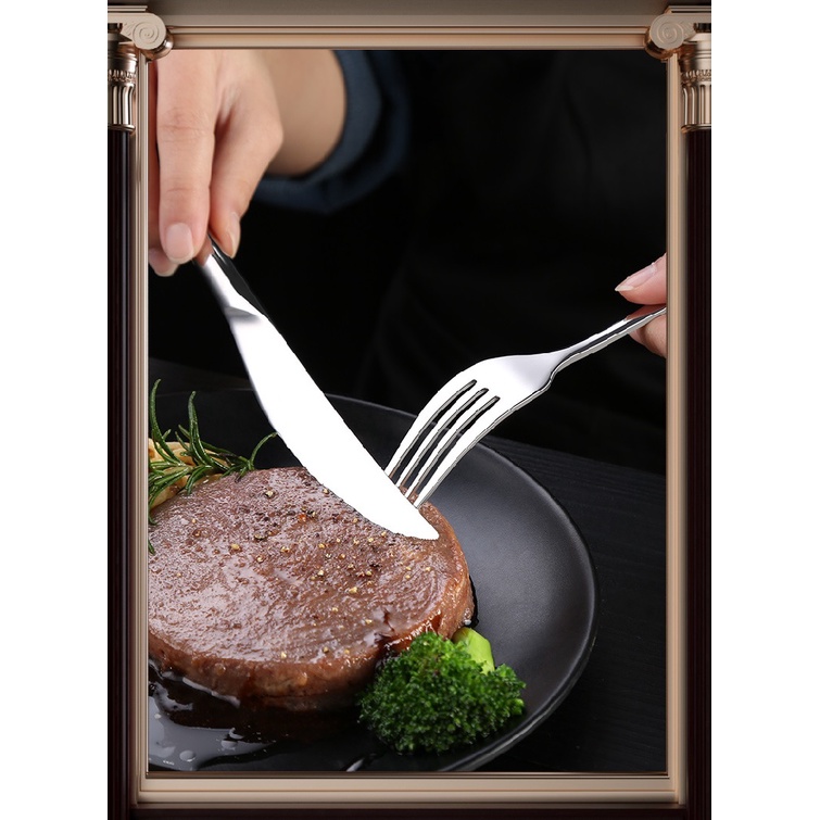 AKN88 - SSGP Berlin Classic Steak Cutlery 4-in-1 - Set Peralatan Makan Lengkap