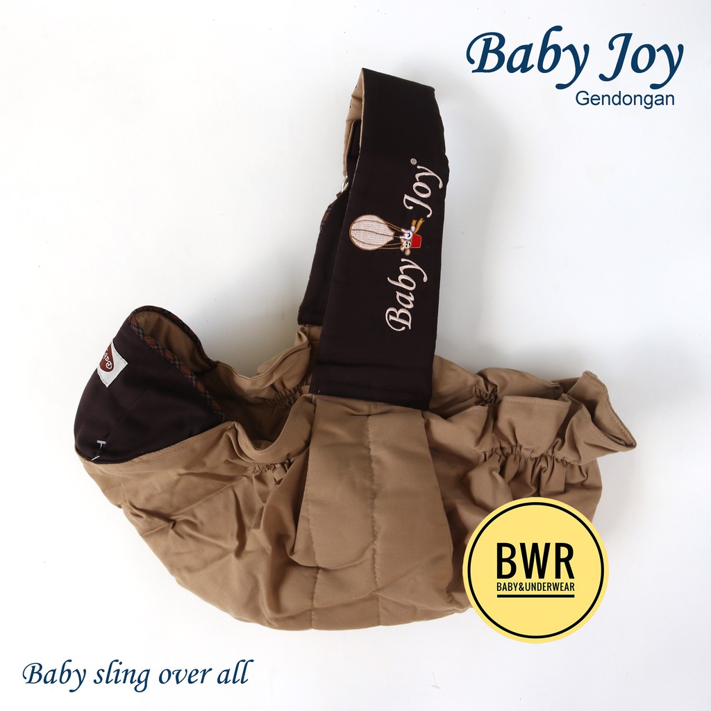 Gendongan Bayi Baby Joy BJG20011 Coklat | Gendongan Samping Perlengkapan Travelling Bayi - Bwr IX F2