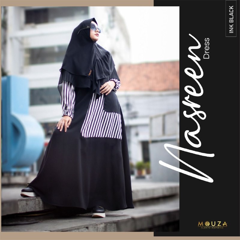 [DF] Mouza - Nasreen Dress by Mouza / Gamis polos