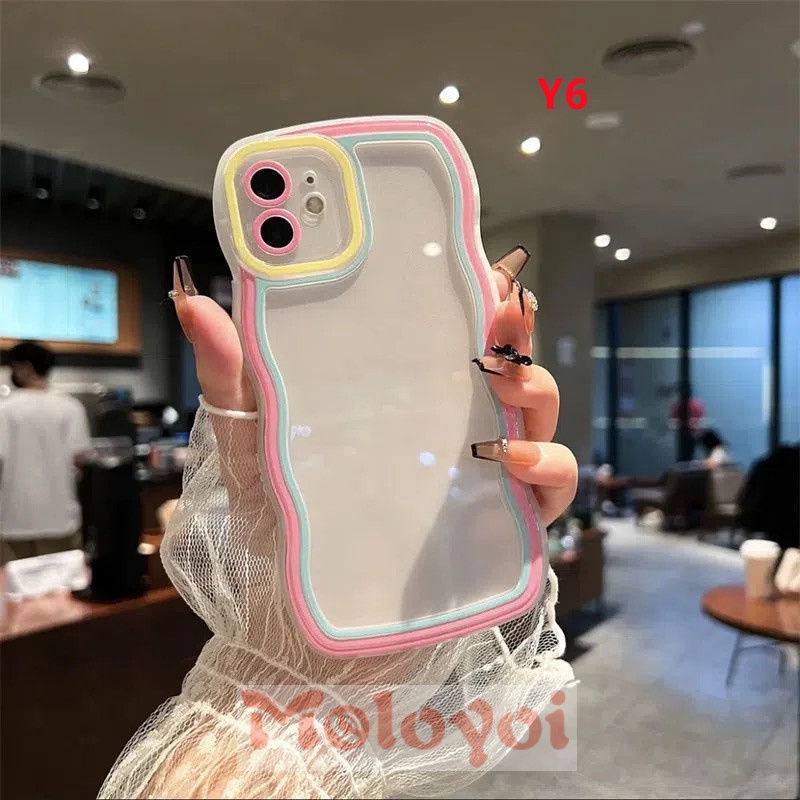 Soft Case Transparan Warna Gradasi Untuk IPhone 14 Plus 14 Pro Max 11 12 Pro Max 13 Pro Max 12Pro Max