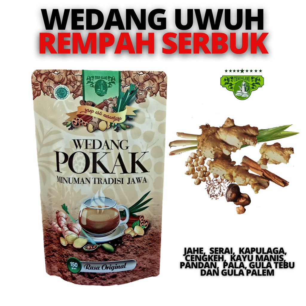 

Wedang Uwuh rempah serbuk minuman penghangat badan