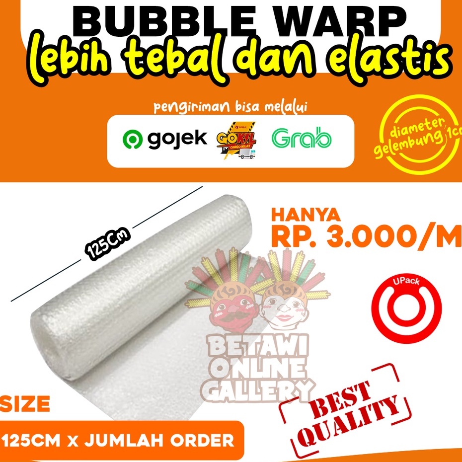 BUBBLE WRAP ROLL METERAN (1,25 x jumlah order satuan METER )