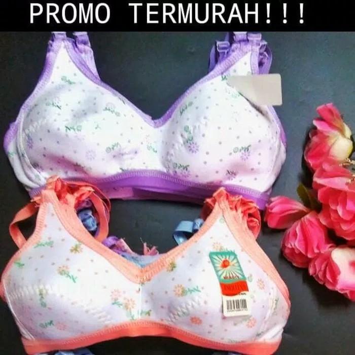 IBEL - Bra Abg Polkadot Katun Bra Anak Murah / Bh Anak Remaja Size 32 34 36 / Bra Abg Motif