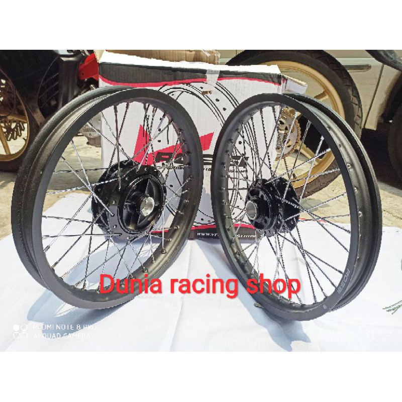 Pelek Velg RX king 140 160 185 215 250 18 Rossi Paketan Velg Jari jari Tromol 1set Sepaket siap Pake