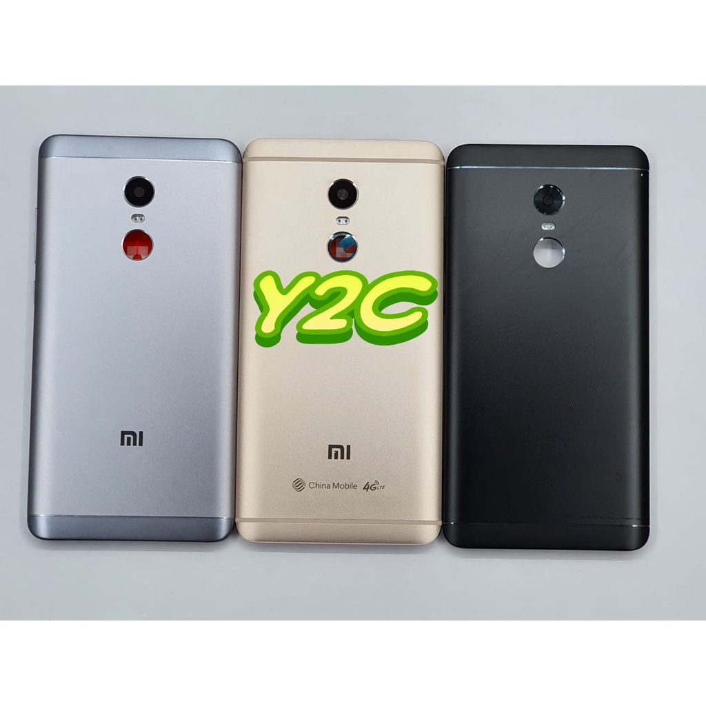 BACKDOOR / BACKCOVER / TUTUP BELAKANG / BATERAI XIAOMI REDMI NOTE 4 MEDIATEK BAHAN METAL