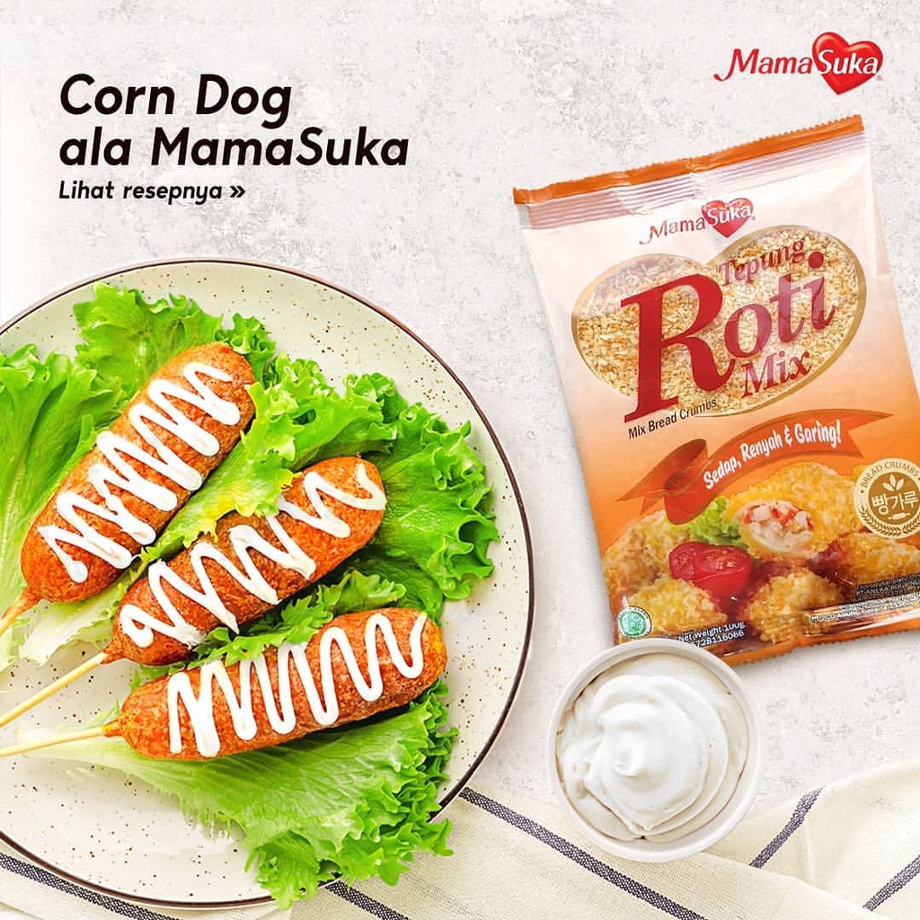 MAMASUKA PANKO Mix ORANGE Tepung Roti Ekonomis 500 g Halal │ Panir untuk Karage