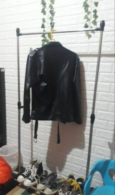 Stand Hanger Double - Gantungan Baju Double 4 Roda