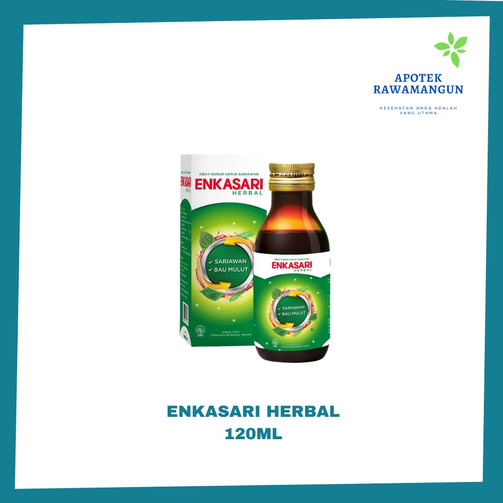 Enkasari Herbal 120ml, Obat Kumur Sariawan