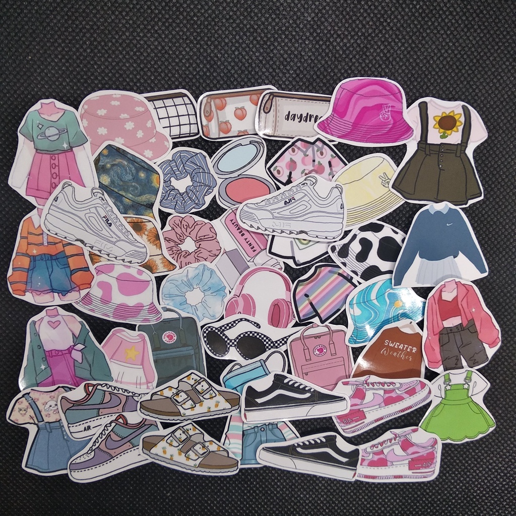

45 pc STIKER TEMA FASHION (uk S) | STICKER GLOSSY AESTHETIC | STICKER TUMBLR | STIKER HP | STIKER LAPTOP | STIKER LUCU