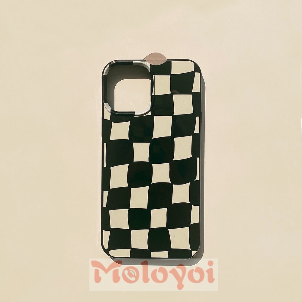 Soft Case Pelindung Lensa Bahan TPU Warna Hitam Dan Putih Untuk IPhone 7 8 Plus XR 11 13 12 Pro Max X XS Max SE 2020