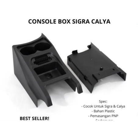 Console Box Tengah Mobil Hitam