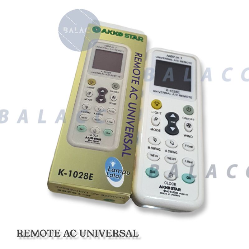 Remote AC Universal / Remot ac Multi K-1028E