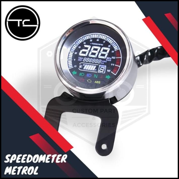 Speedometer Digital Metrol Motor Custom Bobber Universal
