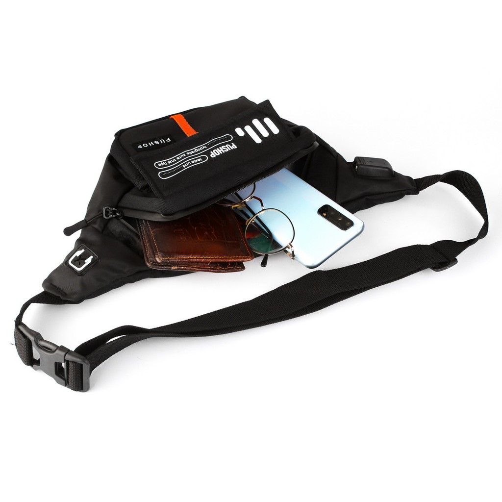 Tas Selempang Premium Waterproof Usb Pushop Gotham