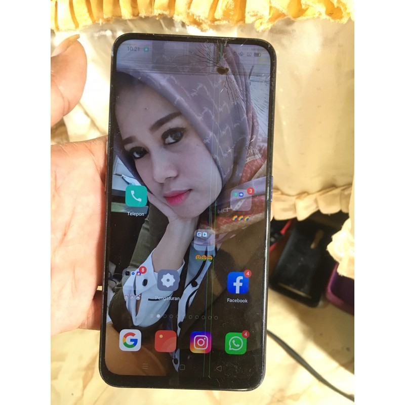 lcd copotan oppo f11 pro