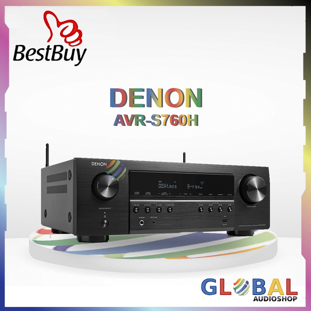 Denon AVRS760H Amplifier AV Receiver Dolby Atmos 7.2 Ch AVR-S760H AVR S760 H