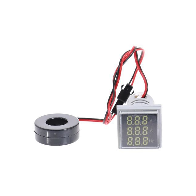 Voltmeter Current Frequency Indicator Tester Digital LED 50-380V 100A