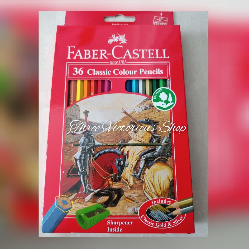 

original pensil warna faber Castell classic colour pencils 24/ 36/ 48 warna