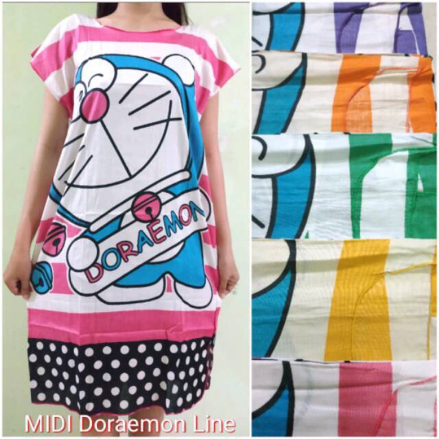 Daster motif kartun adem