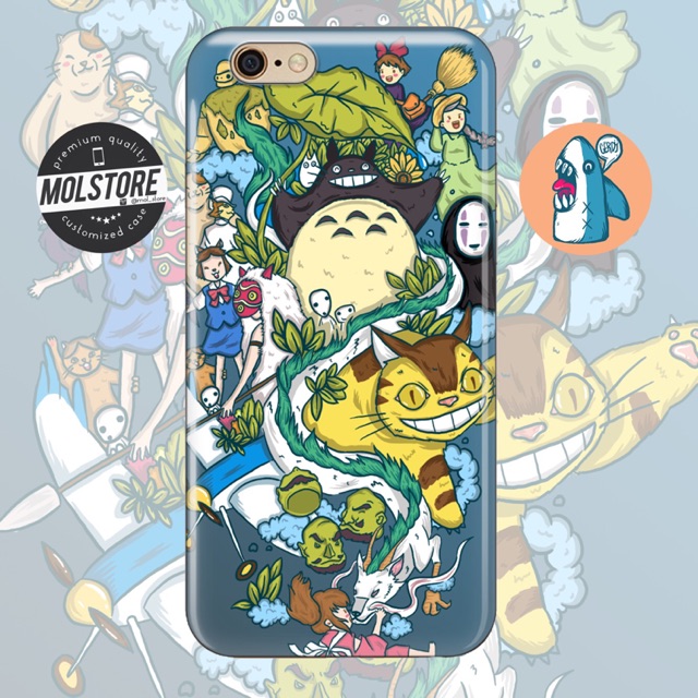 Ghibli doodle phone case