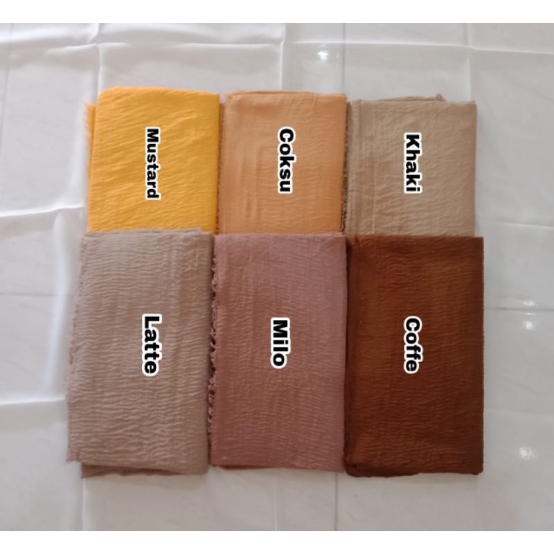 ‼️TERLARISS‼️Pashmina Lavanya Azara || Pashmina Crinckle Rawis 180x100 cm-3