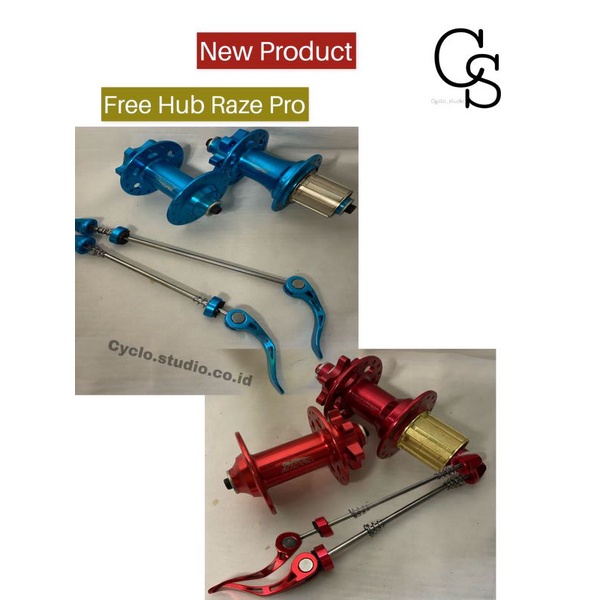 Hub Freehub Raze Pro 32 Hole 32H Disc Brake 6 Bolt QR Jangkrik Tawon Rapat