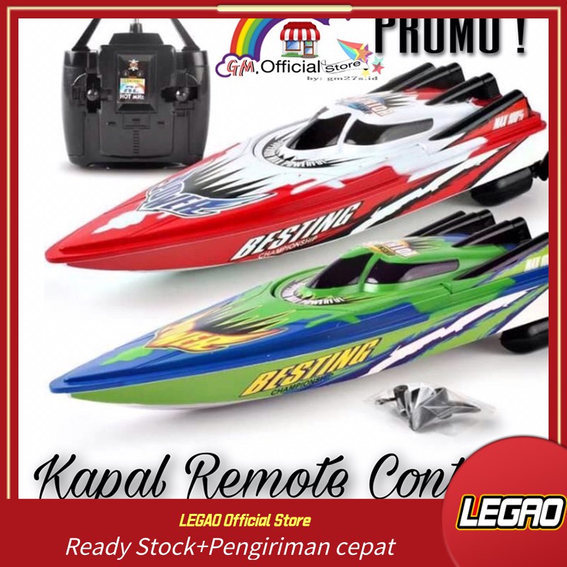 (Ready Stock) Perahu remote control super besar perahu kecepatan tinggi mainan air listrik nirkabel