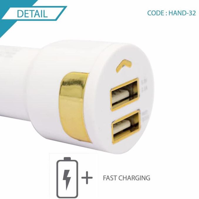 Car Charger colokan pengisi daya hp gadget quick charge mobil fast charging casan darurat