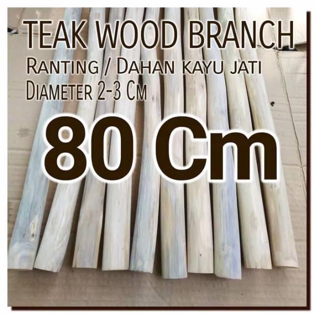 Macrame teak wood Branch 80 Cm dahan ranting kayu jati bahan craft dek