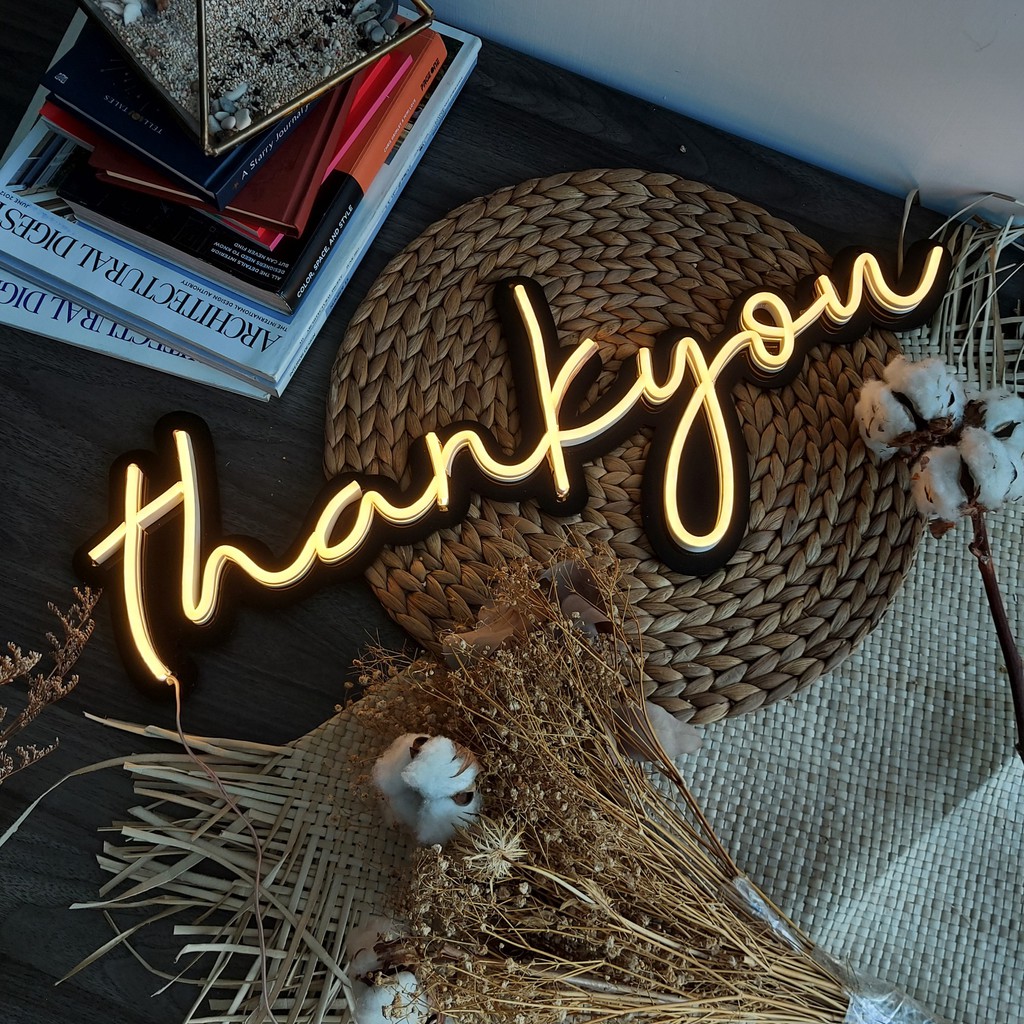NEON LED TULISAN THANKYOU / NEON LED RESTAURANT / NEON LED TULISAN TERIMAKASIH