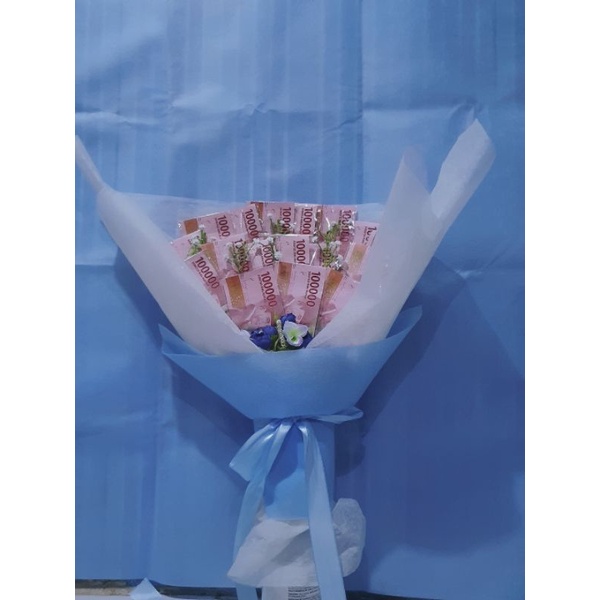 Bucket Uang 100 rb Asli