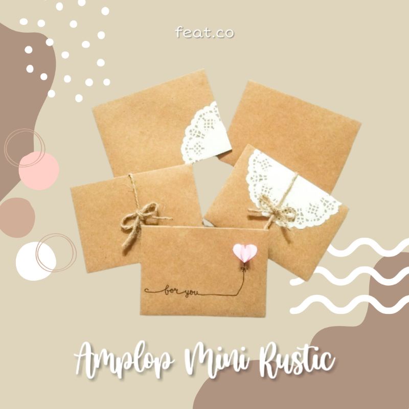 

AMPLOP COKLAT/ AMPLOP VINTAGE/ GREETING CARD AESTHETIC/ KARTU UCAPAN RUSTIC